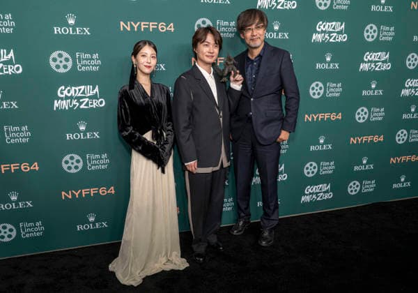 September 26, 2026, New York, Ny, United States: Minami Hamabe, Ryunosuke Kamiki and Takashi Yamazaki attend the 64th New York Film Festival Godzilla Minus Zero World Premiere. Held at Alice Tully Hall at Lincoln Center in New York. Zuma Press. September 26, 2026. New York United States - ZUMAp281 20260926_zea_p281_004 Copyright: xPhotoxImagexPressx