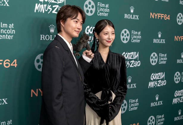September 26, 2026, New York, Ny, United States: Ryunosuke Kamiki and Minami Hamabe attend the 64th New York Film Festival Godzilla Minus Zero World Premiere. Held at Alice Tully Hall at Lincoln Center in New York. Zuma Press. September 26, 2026. New York United States - ZUMAp281 20260926_zea_p281_008 Copyright: xPhotoxImagexPressx