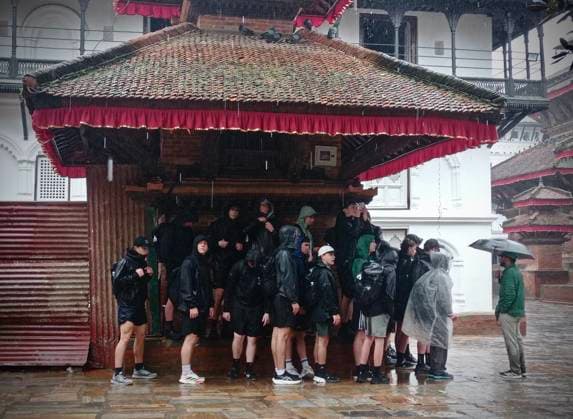 September 27, 2026, Kathmandu, Nepal: Tourists explore cultural and historic landmarks despite the rain on World Tourism Day. at Hanumandhoka Durbar Square, a UNESCO heritage site in Kathmandu, Nepal on September 27, 2026. As Nepal recovers from devastating floods, the country welcomes international visitors to discover its rich heritage, experience its natural beauty and support local communities. Kathmandu Nepal - ZUMAs233 20260927_zap_s233_001 Copyright: xSunilxSharmax