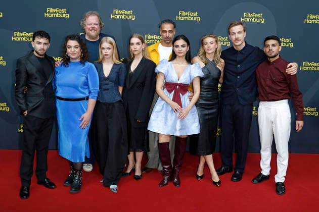 Sina Martens, Tamer Trasoglu, Bayan Layla, Jeanne Goursaud, Albrecht Schuch and Wael Alkhatib, along with the cast, at the premiere of the ARD series *Breitscheidplatz 19 12* at the 34th Hamburg Film Festival 2026 at Cinemaxx Dammtor in Hamburg, September 26, 2026 Foto:xC.xTamckex xFuturexImagex breitscheidplatz_6921