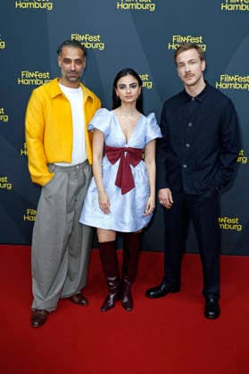Tamer Trasoglu, Bayan Layla, and Albrecht Schuch at the premiere of the ARD series *Breitscheidplatz 19 12* at the 34th Hamburg Film Festival 2026 at Cinemaxx Dammtor in Hamburg, September 26, 2026 Foto:xC.xTamckex xFuturexImagex breitscheidplatz_6932