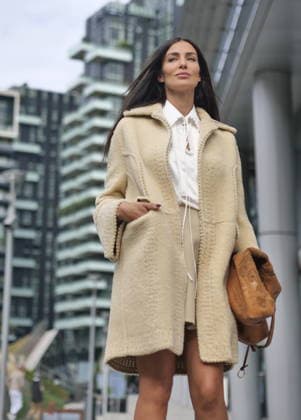 IPA89023624 - Milan, Milan Women s Fashion Week: Spring Summer 2026 2027 - Women s Fashion, Spring Summer 2026–2027 - Ermanno Scervinoi fashion show - Pictured: Photo shoot with Ilaria Capponi  Copyright: xLucaxPontix xLucaPonti IpaAgencyx IPA89023624