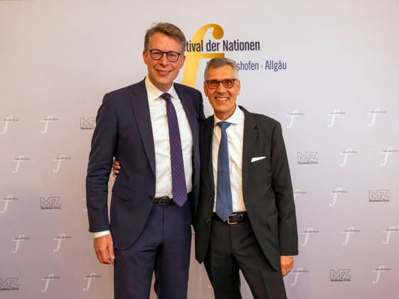 September 26, 2026, International Classical Music Festival Festival of Nations 2026, at the Kurhaus in Bad Wörishofen, Unterallgäu; prior to the opening concert featuring Sol Gabetta, VIP reception for guests of honor, including Markus Blume, Bavarian Minister of State for Science and the Arts, and Artistic Director Winfried Roch, Türkheim, September 26,
