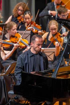 September 26, 2026, International Classical Music Festival Festival of Nations 2026, at the Kurhaus in Bad Wörishofen, Unterallgäu; pianist Igor Levit performs with the vbw Festival Orchestra, conducted by Christoph Adt, September 26, 2026, Bad Wörishofen Classical Music Festival, September 26, 2026, Bad Wörishofen Classical Music Festival