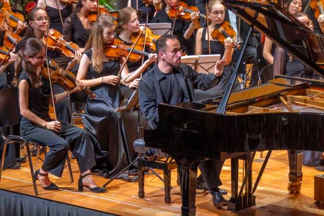September 26, 2026, International Classical Music Festival Festival of Nations 2026, at the Kurhaus in Bad Wörishofen, Unterallgäu; pianist Igor Levit performs with the vbw Festival Orchestra, conducted by Christoph Adt, September 26, 2026, Bad Wörishofen Classical Music Festival, September 26, 2026, Bad Wörishofen Classical Music Festival