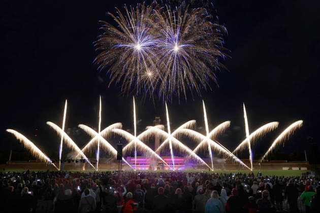 September 26, 2026, Pyronale 2026, Fireworks Championship at the Maifeld near the Olympic Stadium in Berlin, Berlin, Germany