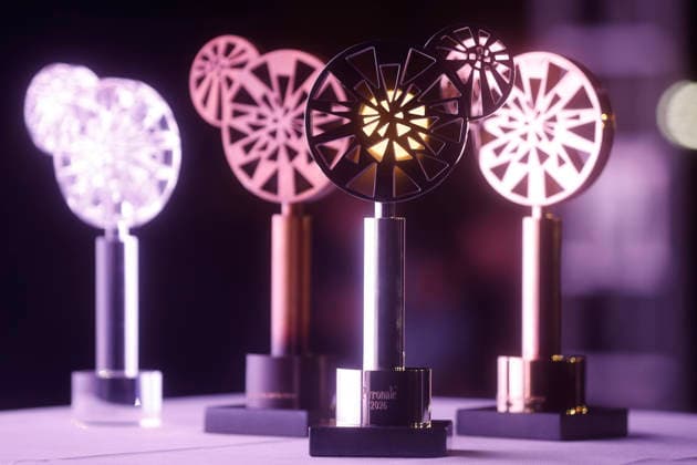 September 26, 2026, Pyronale 2026, Fireworks Championship at the Maifeld near the Olympic Stadium in Berlin, the trophy, Berlin, Germany