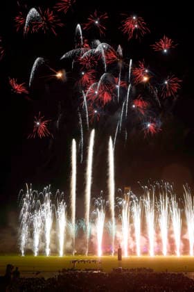 September 26, 2026, Pyronale 2026, Fireworks Championship at the Maifeld near the Olympic Stadium in Berlin, Berlin, Germany