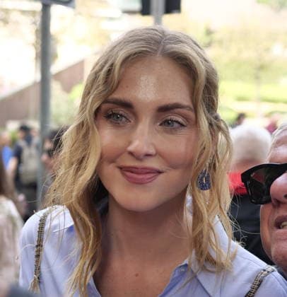IPA89023915 - Milan, Milan Women s Fashion Week: Spring Summer 2026 2027 - Women s Fashion, Spring Summer 2026–2027 - Ermanno Scervino fashion show - Pictured: Chiara Ferragni  Copyright: xLucaxPontix xLucaPonti IpaAgencyx IPA89023915