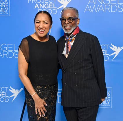 Stephanie Cozart Burton and LeVar Burton (R) attend Project Angel Food s Angel Awards 2026 at the Chuck Lorre Family Foundation Campus in Los Angeles on Saturday, September 26, 2026. Project Angel Food s mission is to prepare and deliver healthy meals to feed people impacted by serious illness, bringing comfort and hope every day.  LAP2026092639 JIMxRUYMEN