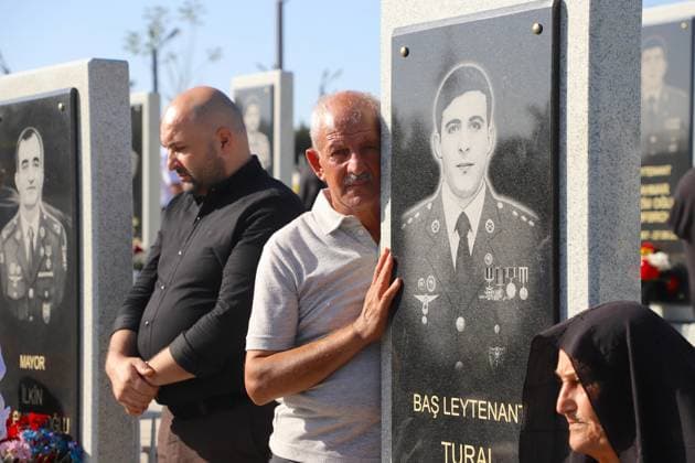 Commemoration ceremony in Baku on the sixth anniversary of the Second Karabakh War BAKU, AZERBAIJAN - SEPTEMBER 27: People attend commemoration ceremony for the Azerbaijani soldiers who lost their lives in 2nd Karabakh War, during the 6th anniversary of the Karabakh Victory Day at the Military Martyrs’ Cemetery in Baku, Azerbaijan on September 27, 2026. Resul Rehimov Anadolu Baku Azerbaijan. Editorial use only. Please get in touch for any other usage.  Copyright: x2026xAnadoluxResulxRehimovx