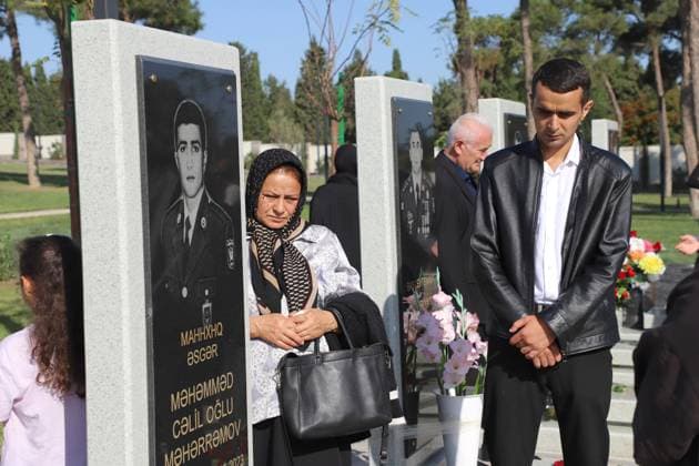 Commemoration ceremony in Baku on the sixth anniversary of the Second Karabakh War BAKU, AZERBAIJAN - SEPTEMBER 27: People attend commemoration ceremony for the Azerbaijani soldiers who lost their lives in 2nd Karabakh War, during the 6th anniversary of the Karabakh Victory Day at the Military Martyrs’ Cemetery in Baku, Azerbaijan on September 27, 2026. Resul Rehimov Anadolu Baku Azerbaijan. Editorial use only. Please get in touch for any other usage.  Copyright: x2026xAnadoluxResulxRehimovx