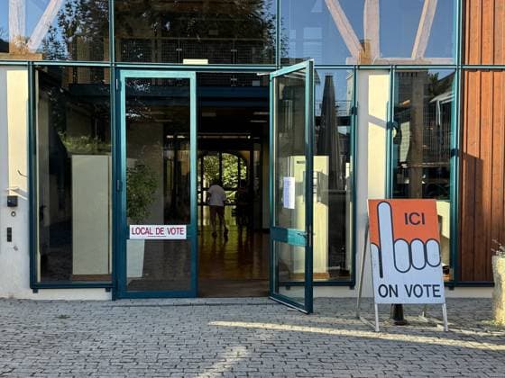 Swiss voters head to polls to decide on stricter neutrality rules GENEVA, SWITZERLAND - SEPTEMBER 27: Swiss voters head to the polls to decide on a referendum proposing a more restrictive policy of neutrality in Geneva, Switzerland on September 27, 2026. Muhammet Ikbal Arslan Anadolu Geneva Switzerland. Editorial use only. Please get in touch for any other usage.  Copyright: x2026xAnadoluxMuhammetxIkbalxArslanx