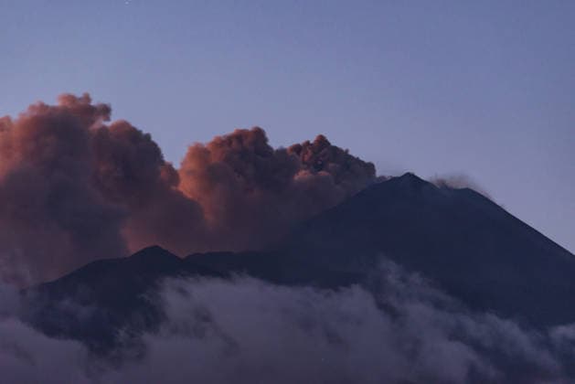 Etna volcano ash emissions halt flights at Catania Airport CATANIA, ITALY - SEPTEMBER 27: Mount Etna emits volcanic ash from its North-East Crater as volcanic activity disrupts air traffic at Catania-Fontanarossa International Airport in Catania, Sicily, Italy on September 27, 2026. The ash cloud has prompted restrictions on the airspace around the volcano, with flights at Catania airport suspended and some services cancelled, delayed or diverted to other airports in Sicily. Passengers have been advised to check their flight status with their airline before travelling to the airport. Salvatore Allegra Anadolu Catania Italy. Editorial use only. Please get in touch for any other usage.  Copyright: x2026xAnadoluxSalvatorexAllegrax