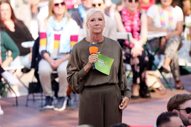 Andrea Kiewel on the TV show ZDF Fernsehgarten Final Party at Lerchenberg in Mainz, September 27, 2026 Foto:xAgenturxWehnertx xGränzdörferx xFuturexImagex fernsehgarten_6906