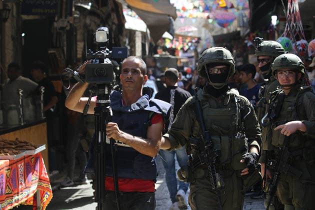 Israeli raid on Nablus NABLUS, WEST BANK, PALESTINE - SEPTEMBER 27: Israeli forces intervene against press members covering an Israeli military raid into the Old City of Nablus in West Bank, Palestine on September 27, 2026. Nedal Eshtayah Anadolu Nablus West Bank. Editorial use only. Please get in touch for any other usage.  Copyright: x2026xAnadoluxNedalxEshtayahx