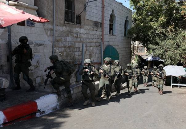 Israeli raid on Nablus NABLUS, WEST BANK, PALESTINE - SEPTEMBER 27: Israeli forces organize a raid into the Old City of Nablus in West Bank, Palestine on September 27, 2026. Nedal Eshtayah Anadolu Nablus West Bank. Editorial use only. Please get in touch for any other usage.  Copyright: x2026xAnadoluxNedalxEshtayahx