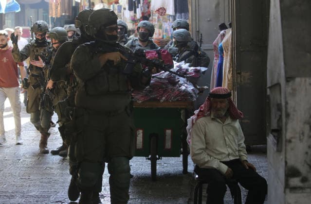 Israeli raid on Nablus NABLUS, WEST BANK, PALESTINE - SEPTEMBER 27: Israeli forces organize a raid into the Old City of Nablus in West Bank, Palestine on September 27, 2026. Nedal Eshtayah Anadolu Nablus West Bank. Editorial use only. Please get in touch for any other usage.  Copyright: x2026xAnadoluxNedalxEshtayahx
