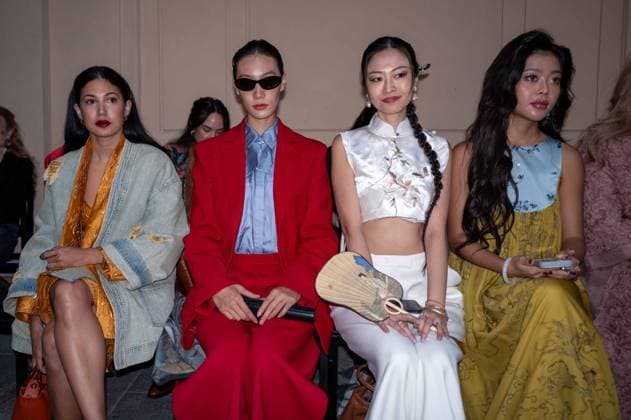 IPA89031874 - Milan, Milan Women™s Fashion Week Spring Summer 2027 - Women™s Fashion, Spring Summer 2027 - HUI fashion show - front row Pictured: Yang Shuwen  Copyright: xRiccardoxGIordanox xRiccardoxGiordano IPAx IPA89031874