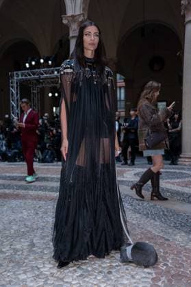 IPA89031973 - Milan, Milan Women™s Fashion Week Spring Summer 2027 - Women™s Fashion, Spring Summer 2027 - HUI fashion show - front row Pictured: Ilaria Capponi  Copyright: xRiccardoxGIordanox xRiccardoxGiordano IPAx IPA89031973