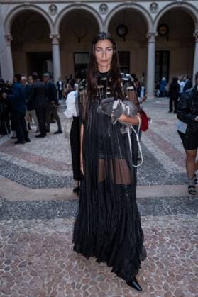 IPA89031972 - Milan, Milan Women™s Fashion Week Spring Summer 2027 - Women™s Fashion, Spring Summer 2027 - HUI fashion show - front row Pictured: Ilaria Capponi  Copyright: xRiccardoxGIordanox xRiccardoxGiordano IPAx IPA89031972
