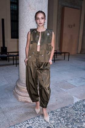 IPA89031889 - Milan, Milan Women™s Fashion Week Spring Summer 2027 - Women™s Fashion, Spring Summer 2027 - HUI fashion show - front row in the photo: guest  Copyright: xRiccardoxGIordanox xRiccardoxGiordano IPAx IPA89031889