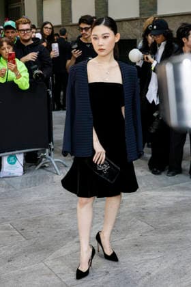 MFW Spring Summer 2027 Armani Arrival MP MILAN, ITALY - SEPTEMBER 27: Yanran Chen arrives to Armani fashion show during the Milan Fashion Week - Womenswear Spring Summer 2027 on September 27, 2026 in Milan, Italy. Photo by Marco Piovanotto Abacapress.com Milan Italy  Copyright: xPiovanottoxMarco ABACAx
