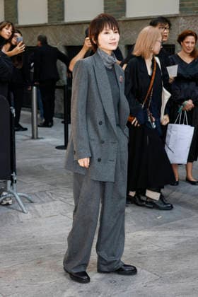 MFW Spring Summer 2027 Armani Arrival MP MILAN, ITALY - SEPTEMBER 27: Yuan Quan arrives to Armani fashion show during the Milan Fashion Week - Womenswear Spring Summer 2027 on September 27, 2026 in Milan, Italy. Photo by Marco Piovanotto Abacapress.com Milan Italy  Copyright: xPiovanottoxMarco ABACAx