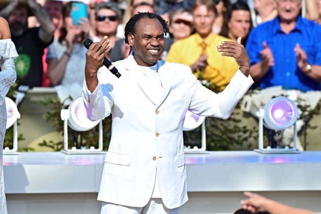 ZDF Fernsehgarten singer Dr. Alban (Alban Uzoma Nwapa) during the ZDF entertainment show Fernsehgarten on September 27, 2026, in Mainz 20260927MWI150699
