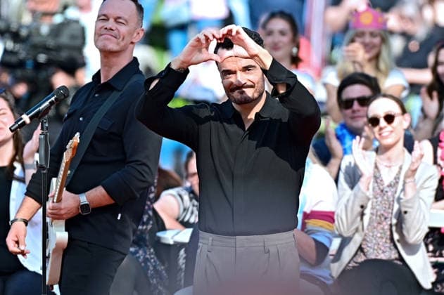 ZDF Fernsehgarten singer and host Giovanni Zarrella during the ZDF entertainment show Fernsehgarten on September 27, 2026, in Mainz 20260927MWI150898