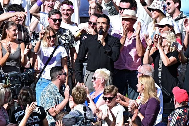 ZDF Fernsehgarten singer and host Giovanni Zarrella during the ZDF entertainment show Fernsehgarten on September 27, 2026, in Mainz 20260927MWI151002