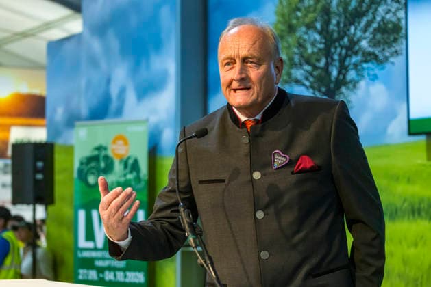 Joachim Rukwied, president of the Baden-Württemberg State Farmers’ Association and, since 2012, also president of the German Farmers’ Association. Official opening ceremony of the Agricultural Festival in Bad Cannstatt—Southern Germany’s largest trade fair