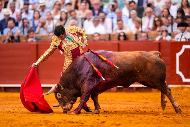 Fourth Regular Bullfight of the San Miguel Fair in Seville: Morante de la Puebla during the fourth regular bullfight of the San Miguel Fair at the Real Maestranza de Caballería On September 27, 2026, in Seville, Andalusia, Spain, Morante de la Puebla, Daniel Luque, and Borja Jiménez fought bulls from the Garcigrande ranch during the fourth subscription bullfight of the San Miguel Fair, September 27, 2026, in Seville, Andalusia, Spain  Copyright: xJoaquinxCorcherox 7804625