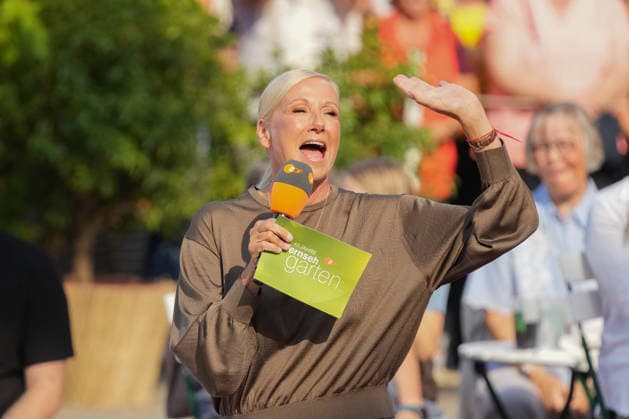 ZDF Fernsehgarten 2026: Andrea Kiwi Kiewel on ZDF Fernsehgarten, themed Season Finale, on September 27, 2026, in Mainz, Rhineland-Palatinate, ZDF Fernsehgarten