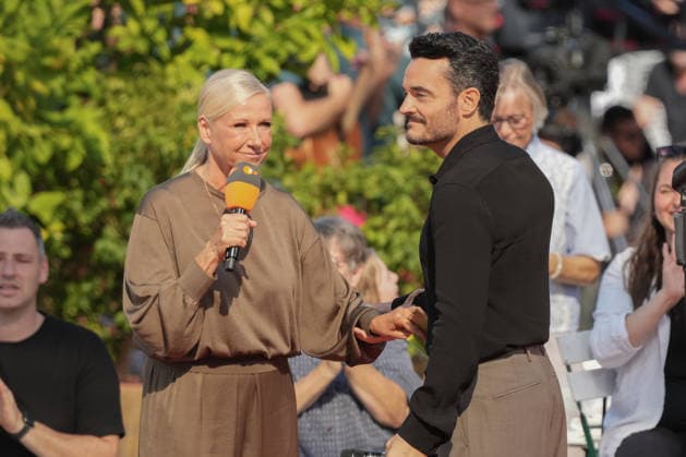 ZDF Fernsehgarten 2026: Andrea Kiwi Kiewel and Giovanni Zarrella on ZDF Fernsehgarten, themed Season Finale, on September 27, 2026, in Mainz, Rhineland-Palatinate
