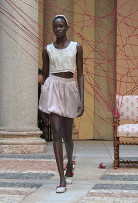 IPA89046494 - Milan, Italy: HUI Milano SS27 MFW Fashion Show and Guests—Spring Summer 2027 In the photo: HUI Milano runway show  Copyright: xNickxZonnaxxcopyrightx x xNickxZonnax IPA89046494