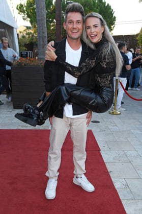 Kilian Bamert with his wife Loredana Bamert Carrabs on Saturday and Sunday at the TRAUMATICA CREATOR EDITION celebrating its 10th anniversary at Europa-Park in Rust on September 27, 2026