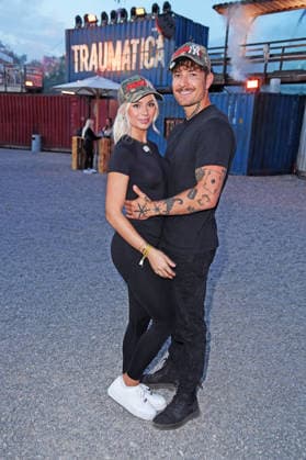 Willi Banner Willi Whey with his girlfriend Kim Schiele at the TRAUMATICA CREATOR EDITION celebrating its 10th anniversary at Europa-Park in Rust on September 27, 2026