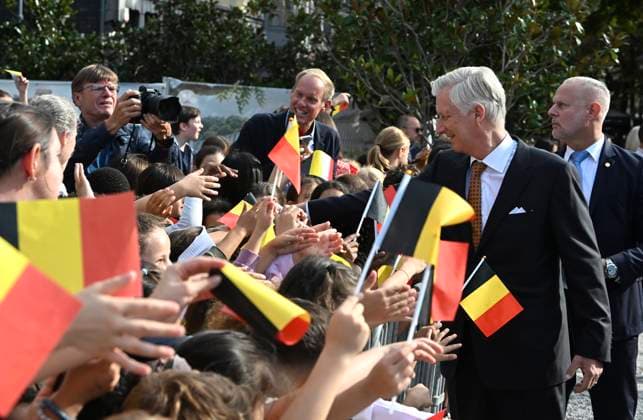 Royal Visit To The Province Of Liege LIÈGE, BELGIUM - SEPTEMBER 29: King Philippe and Queen Mathilde are visiting the province of Liège. The King and Queen will proceed to Place Saint-Lambert (Espace Tivoli) in Liège, where they will meet with local residents. September 29, 2026 in Liège, Belgium, 29 09 2026 Liège Belgium Copyright: xBertxVanxDenxBrouckex