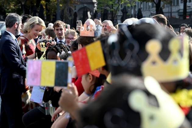 Royal Visit To The Province Of Liege LIÈGE, BELGIUM - SEPTEMBER 29: King Philippe and Queen Mathilde are visiting the province of Liège. The King and Queen will proceed to Place Saint-Lambert (Espace Tivoli) in Liège, where they will meet with local residents. September 29, 2026 in Liège, Belgium, 29 09 2026 Liège Belgium Copyright: xBertxVanxDenxBrouckex