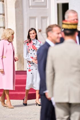 Spanish Royals attends Official reception to Emmanuel Macron and wife King Felipe VI of Spain, Queen Letizia of Spain, Emmanuel Macron, President of the French Republic and Co-Prince of Andorra, Brigitte Macron attends Official reception at Royal Palace on September 29, 2026 in Madrid, Spain Photo by IMAGO MPG Madrid Royal Palace Madrid Spain  Copyright: xMPGx