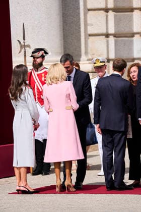 Spanish Royals attends Official reception to Emmanuel Macron and wife King Felipe VI of Spain, Emmanuel Macron, President of the French Republic and Co-Prince of Andorra, Pedro Sanchez, Prime Minister attends Official reception at Royal Palace on September 29, 2026 in Madrid, Spain Photo by IMAGO MPG Madrid Royal Palace Madrid Spain  Copyright: xMPGx
