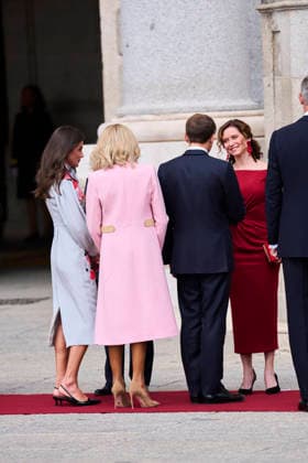 Spanish Royals attends Official reception to Emmanuel Macron and wife Queen Letizia of Spain, Brigitte Macron, Isabel Diaz Ayuso, President of Madrid attends Official reception at Royal Palace on September 29, 2026 in Madrid, Spain Photo by IMAGO MPG Madrid Royal Palace Madrid Spain  Copyright: xMPGx