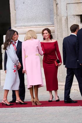 Spanish Royals attends Official reception to Emmanuel Macron and wife Queen Letizia of Spain, Brigitte Macron, Isabel Diaz Ayuso, President of Madrid attends Official reception at Royal Palace on September 29, 2026 in Madrid, Spain Photo by IMAGO MPG Madrid Royal Palace Madrid Spain  Copyright: xMPGx