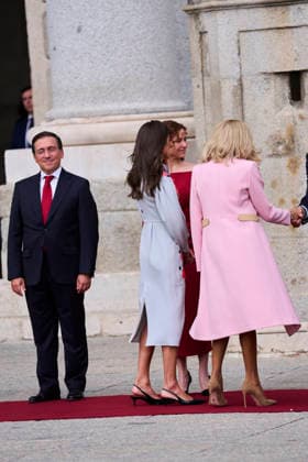 Spanish Royals attends Official reception to Emmanuel Macron and wife Queen Letizia of Spain, Brigitte Macron, Isabel Diaz Ayuso, President of Madrid attends Official reception at Royal Palace on September 29, 2026 in Madrid, Spain Photo by IMAGO MPG Madrid Royal Palace Madrid Spain  Copyright: xMPGx