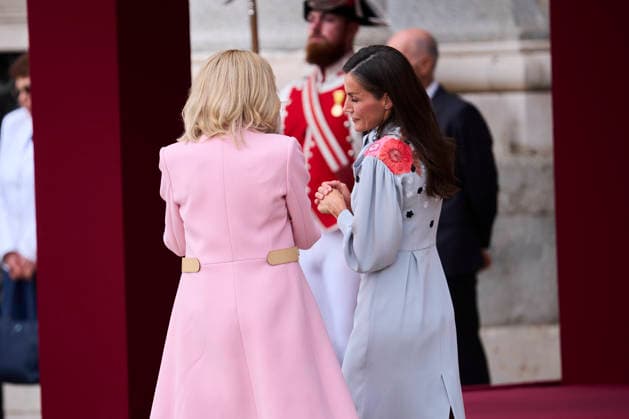 Spanish Royals attends Official reception to Emmanuel Macron and wife Queen Letizia of Spain, Brigitte Macron attends Official reception at Royal Palace on September 29, 2026 in Madrid, Spain Photo by IMAGO MPG Madrid Royal Palace Madrid Spain  Copyright: xMPGx