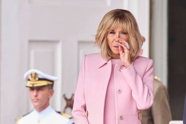 September 29, 2026, Madrid, Madrid, Spain: KING FELIPE VI of Spain and QUEEN LETIZIA of Spain welcome the President of the French Republic, EMMANUEL MACRON, and First Lady BRIGITTE MACRON on the occasion of their official visit Madrid Spain - ZUMAc260 20260929_zep_c260_052 Copyright: xMikexChicorrox