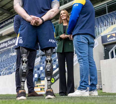 Royal visit, Leeds. JG Sept 2026 POOL Picture: James Glossop The Times & Sunday Times Meeting James Simpson-Hill MBE, wheelchair coach. The Prince and Princess of Wales are seen during a visit to AMT Headingley Stadium, the home of the Leeds Rhinos rugby team where they learned how the club and the Leeds Rhinos Foundation are changing lives through the power of sport. Their Royal Highnesses met with Jamie Jones Buchanan MBE, CEO of the Leeds Rhinos and a lifelong friend of Rob Burrow CBE. 29 09 2026, Credit:James Glossop PA ROTA - B68 Avalon UK  Copyright: xJamesxGlossopx xPAxROTAx-xB68x xAvalonx 1139203395
