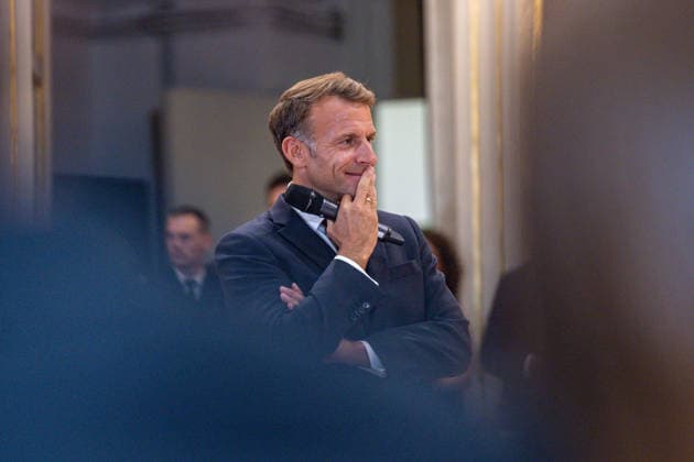 Macron Participates in a Dialogue on Democracy in Europe at the Complutense University of Madrid The President of the French Republic, Emmanuel Macron, during the event Democracy in Europe in the Digital Age, on September 29, 2026, in Madrid, Spain. Macron arrives in Madrid to begin a two-day state visit. This is a trip of great institutional significance, as it is the French president’s first state visit to Spain since taking office, coinciding with the final stretch of his term, which ends in 2027. SEPTEMBER 29, 2026 Madrid, Spain Copyright: xRicardoxRubiox 7808788