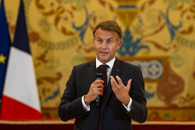 Macron Participates in a Dialogue on Democracy in Europe at the Complutense University of Madrid The President of the French Republic, Emmanuel Macron, during the event Democracy in Europe in the Digital Age, on September 29, 2026, in Madrid, Spain. Macron arrives in Madrid to begin a two-day state visit. This is a trip of great institutional significance, as it is the French president’s first state visit to Spain since taking office, coinciding with the final stretch of his term, which ends in 2027. SEPTEMBER 29, 2026 Madrid, Spain Copyright: xRicardoxRubiox 7808792